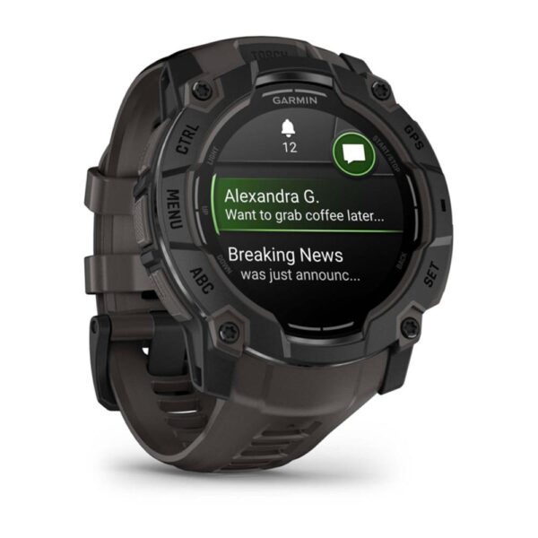 Smartwatch garmin instinct 3 50mm amoled negro correa negra - Imagen 2