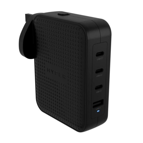 Cargador de pared ingles hyper 3 x usb tipo c 1 x usb tipo a negro - Imagen 2