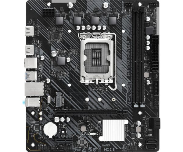 Placa base asrock h610m - h2 1700 - m.2 2ddr4 pcie4 lan 4sata3 m2 hdmi matx - Imagen 2