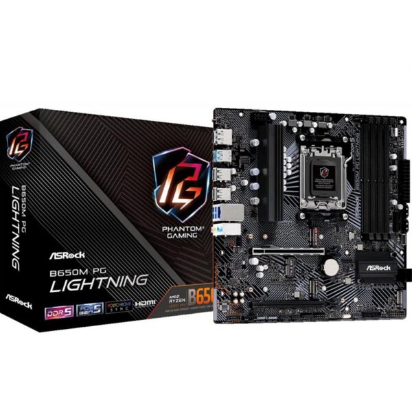 Placa base asrock b650m pg lightning am5 matx