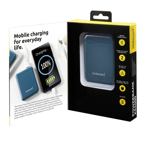 Powerbank intenso xs5000 5000 mah petrol - Imagen 3