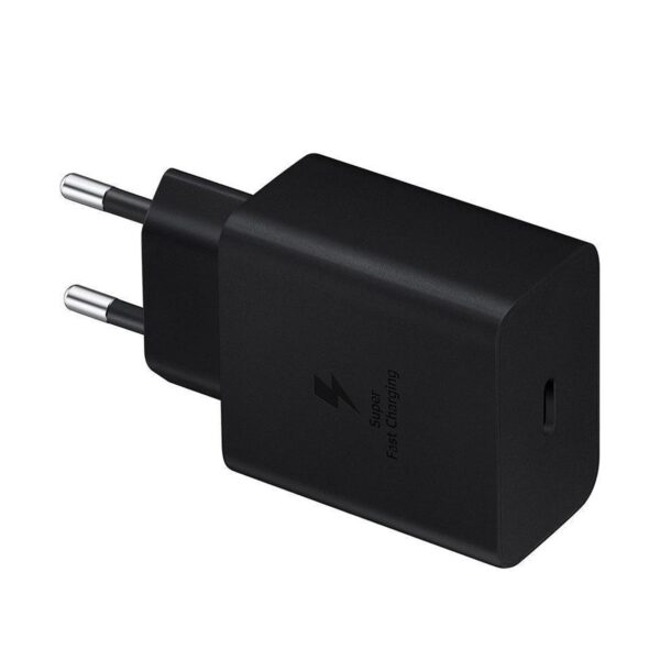 Cargador samsung ep - t4510xbegeu 45w + cable usb -  c a usb -  c negro 1.8m - Imagen 2