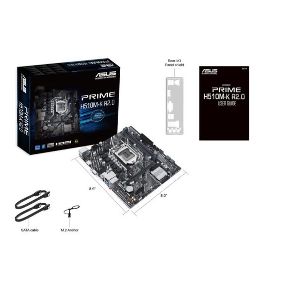Placa base asus prime h510m - k r2.0 socket 1200 ddr4 x2 max 64gb 3200mhz usb d - sub hdmi matx - Imagen 3