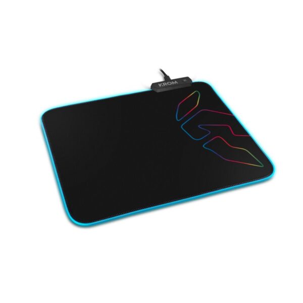 Alfombrilla gaming krom knout rgb negro 320x270x3 - Imagen 3