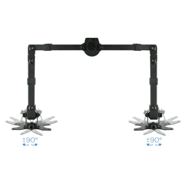 Soporte mesa tooq db1232tn - b 2 pantallas 13 - 32 pulgadas max 8kg por brazo negro - Imagen 3
