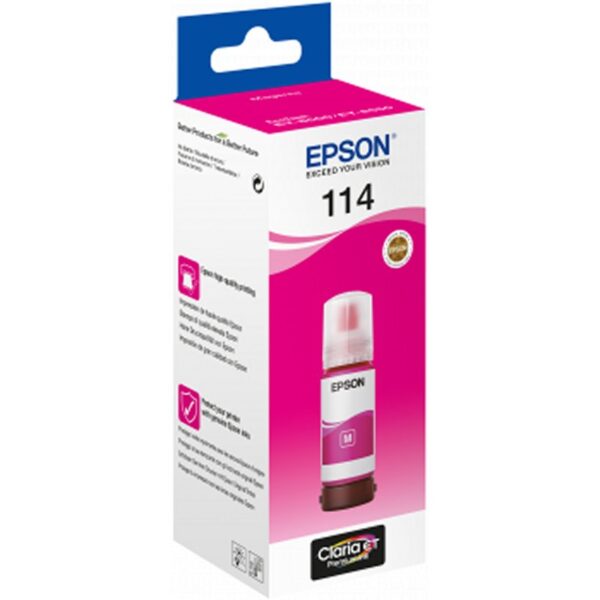 Botella tinta epson ecotank 114 mangenta 70ml - Imagen 2
