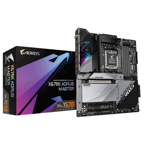 Placa base gigabyte x670e aorus master am5 atx -  4x ddr5 -  6x sata 6gb - s -  8x usb 3.2 -  2x usb tipo c -  2x usb 2.0