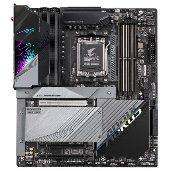 Placa base gigabyte x670e aorus master am5 atx -  4x ddr5 -  6x sata 6gb - s -  8x usb 3.2 -  2x usb tipo c -  2x usb 2.0 - Imagen 2