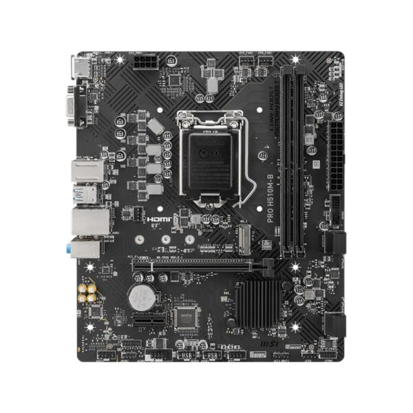 Placa base msi h510m - b pro lga 1200 m - atx -  2x ddr4 -  4x sata3 -  2x usb 3.2 -  4x usb 2.0 911 - 7e05 - 004  solo 10º generacion - Imagen 2