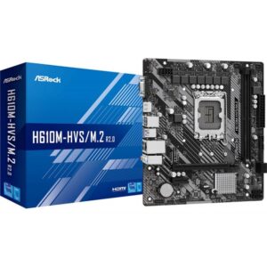 Placa base asrock 1700 h610m - hvs - m.2 r2.0