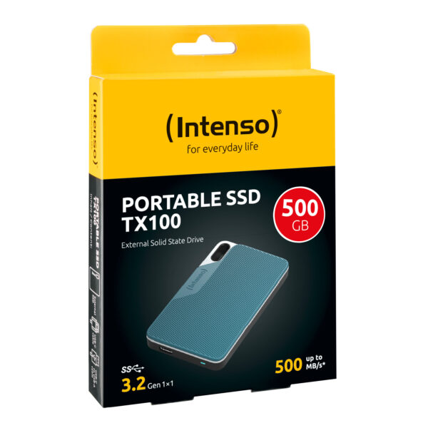Disco duro externo solido ssd intenso tx100 500gb usb tipo c - Imagen 2