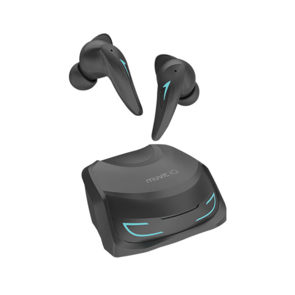 Auriculares muvit io gt96 inalambrico negro - Imagen 2
