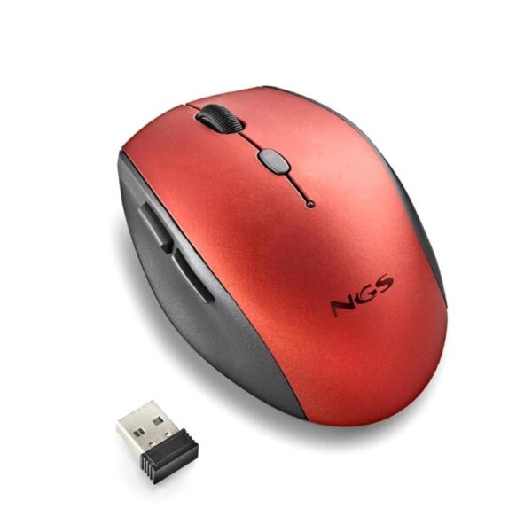Raton inalambrico ngs bee red rojo - Imagen 3