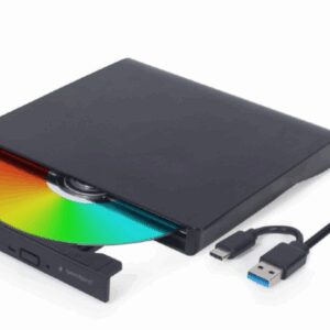 Regrabadora de dvd externa gembird negra usb 3.1