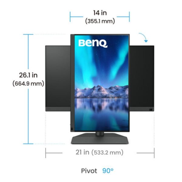 Monitor benq sw242q 24.1 pulgadas 2k 60hz - Imagen 2