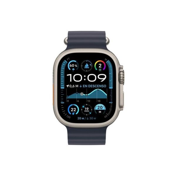 Smartwatch apple watch ultra 2 gps + cell 49mm natural titanium case navy ocean band - Imagen 2