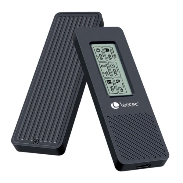 Caja externa leotec para discos m.2 usb tipo c con panel lcd - Imagen 2