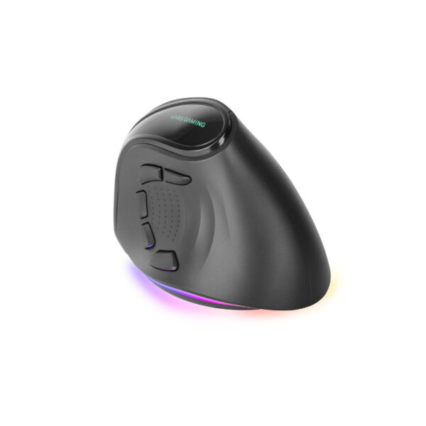 Mouse raton mars gaming ergonomico vertical.rgb inalambrico tri - mode negro - Imagen 2
