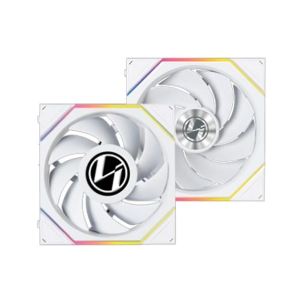 Ventilador caja lian li unifan tl - lcd wireless argb 3 x 120mm white - Imagen 2