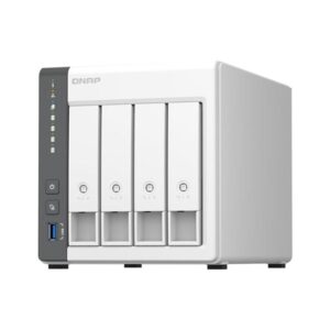 Servidor nas qnap k - ts - 433 - 4g+4xmn10ada600s 4 bahias 4gb gigabit ethernet