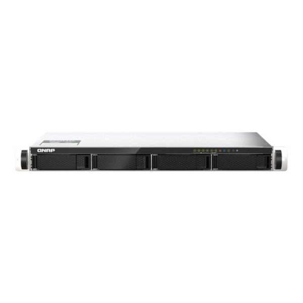 Servidor nas qnap k - ts - 435xeu - 4g+4xmn10ada600s 4 bahias 1u rack 4gb gigabit ethernet