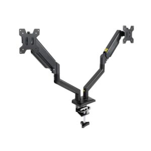 Soporte mesa tooq hasta 34 pulgadas vesa 100 x 100 max 10kg brazo doble