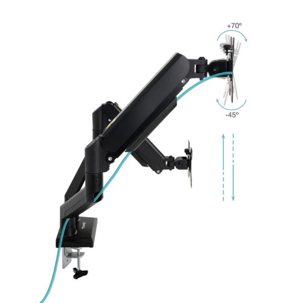 Soporte mesa tooq hasta 34 pulgadas vesa 100 x 100 max 10kg brazo doble - Imagen 2