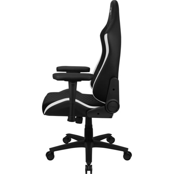 Silla gaming aerocool crown negra - blanco - Imagen 3