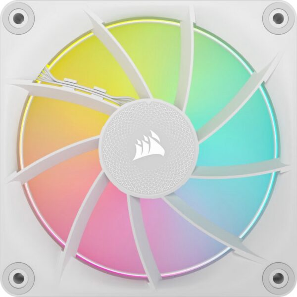 Ventilador caja corsair lx120 icue link rgb 3 x 120mm blanco - Imagen 2