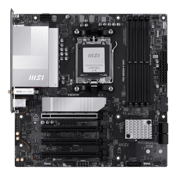 Placa base msi pro b850m - p wifi am5 matx -  4x ddr5 - Imagen 3