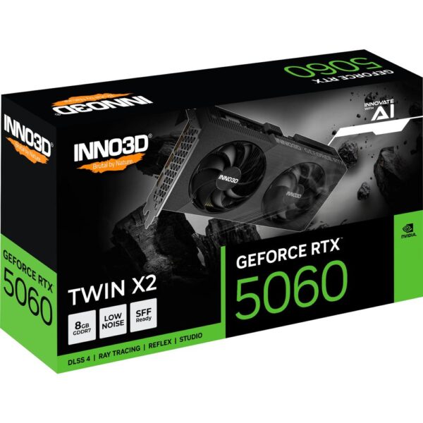 Tarjeta grafica inno3d rtx 5060 twin x2 8gb - Imagen 3