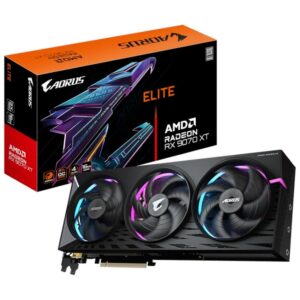 Tarjeta grafica gigabyte rx 9070 xt aorus e 16gb gddr6 -  2x dp -  2x hdmi pci express 5.0