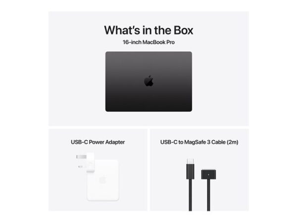 Portatil apple macbook pro 16 - apple m4 - 24gb - ssd 512gb - 16.2 pulgadas - space black - Imagen 3