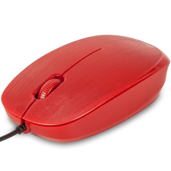 Raton con cable ngs flamered - optico - 1000dpi - 2 botones + scroll -  ergonomico - usb - rojo - Imagen 2
