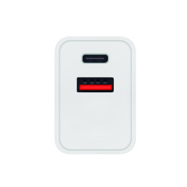 Cargador dual para movil smartphone phoenix 20w - tipo c - usb - carga rapida - Imagen 3