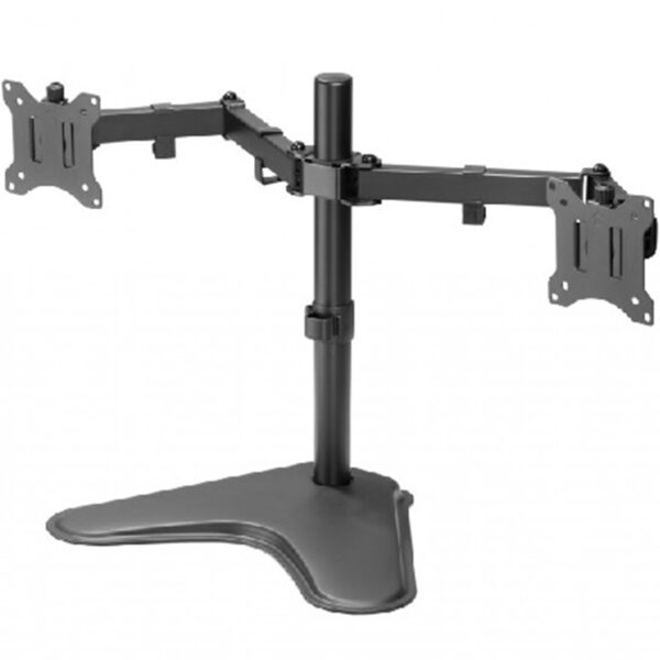 Soporte equip pantalla sobremesa 13 pulgadas - 32 pulgadas doble brazo soporta 2 monitores vesa standard hasta 8kg - Imagen 2