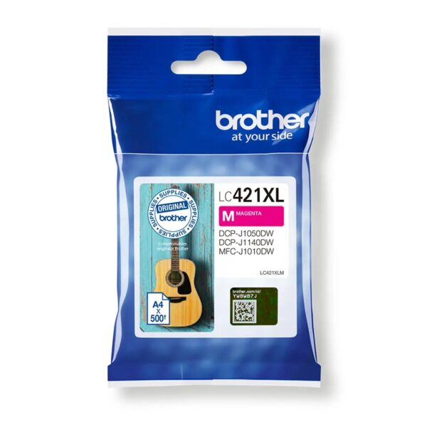 Cartucho tinta brother lc421xlm magenta 500 paginas - Imagen 3