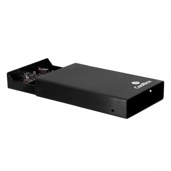 Carcasa disco duro hdd 3.5 pulgadas coolbox sca - 3533 usb3.0 negra aluminio - Imagen 3