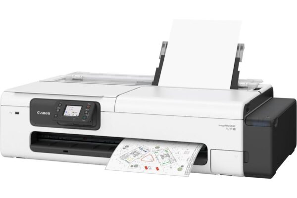 Plotter canon tc - 21m imageprograf a1 24 pulgadas -  2400ppp -  usb -  red -  wifi -  diseño cad -  tinta pigmentada 4 colores - Imagen 2