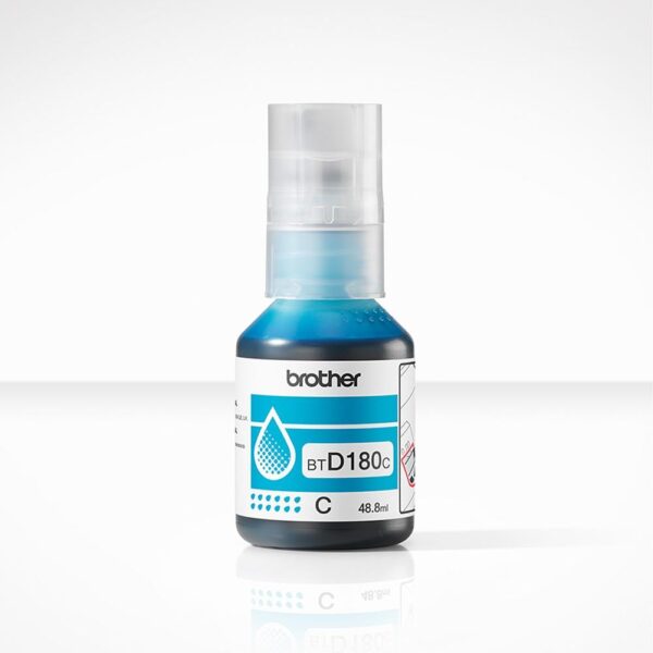 Botella tinta brother btd180c cian 5000 paginas - Imagen 3