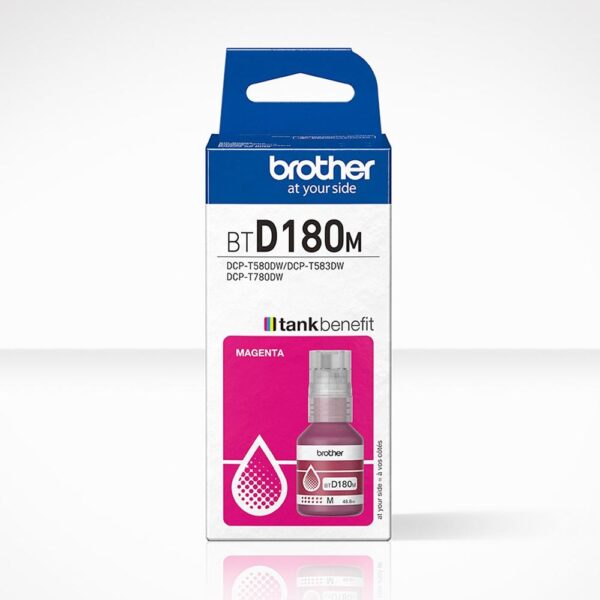 Botella tinta brother btd180m magenta 5000 paginas