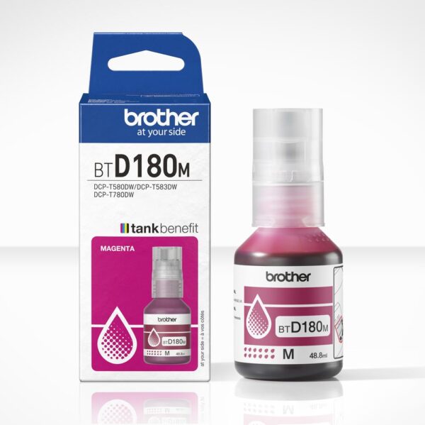 Botella tinta brother btd180m magenta 5000 paginas - Imagen 3
