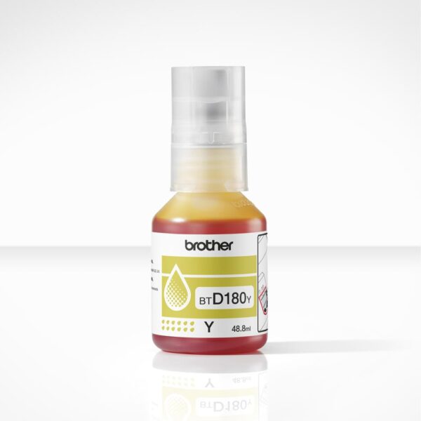 Botella tinta brother btd180y amarilla 5000 paginas - Imagen 3