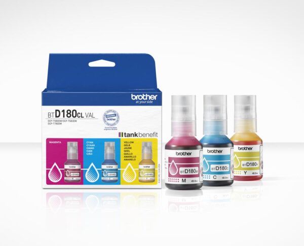 Multipack botella tinta brother btd180clval rgb - Imagen 2