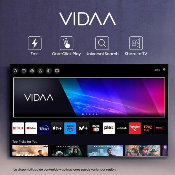 Tv daewoo 40 pulgadas led fhd - 40dm85fv - smart tv - Imagen 2