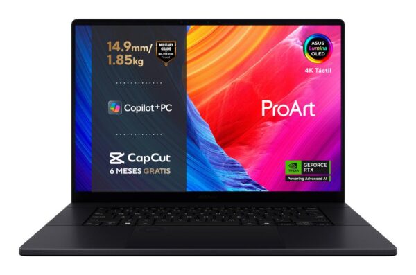 Portatil asus h7606wm - sc052w rai9 - hx370 32gb ssd 1tb 16 pulgadas - Imagen 2