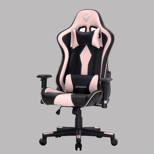 Silla gaming tournament  cuero pu rosa - Imagen 2