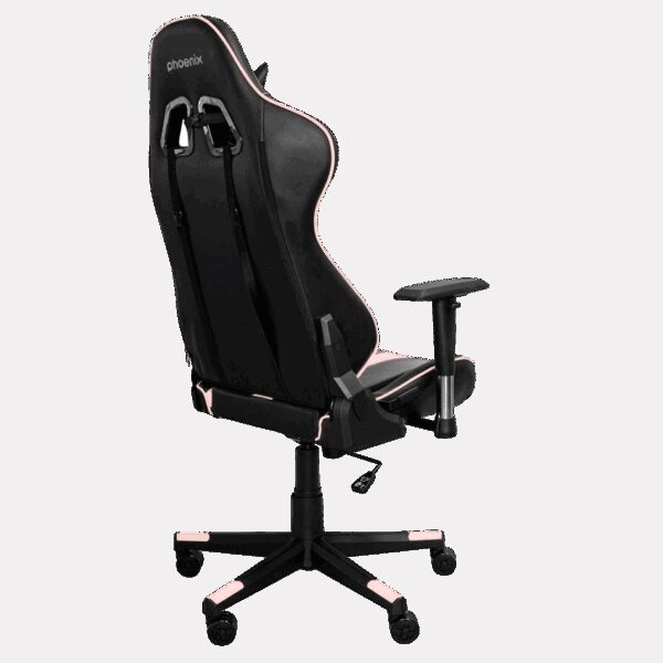 Silla gaming tournament  cuero pu rosa - Imagen 3