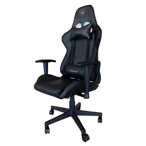 Silla gaming keep out racing pro rgb incluye cojines cervical y lumbar - Imagen 2