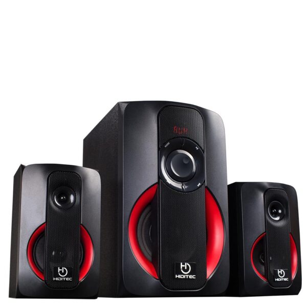 Altavoces hiditec 2.1 multimedia h400 80w bluetooth usb sd radio - Imagen 3